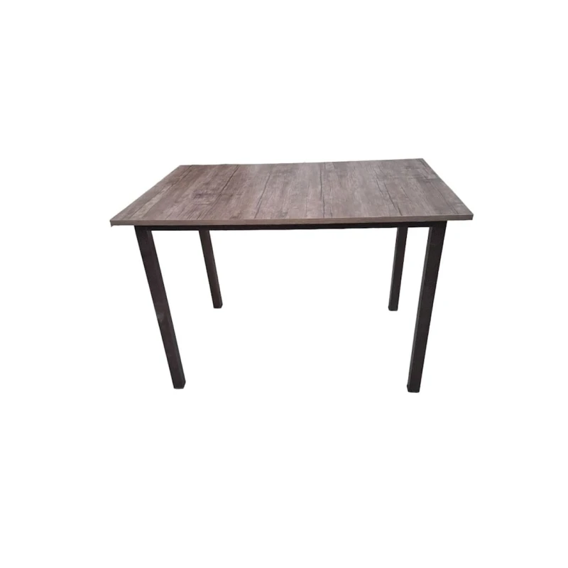 Stul 252534, laminat/paslanmayan polad, qara/qəhvəyi, 160x180 sm