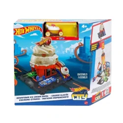 Игровой набор Hot Wheels City Downtown Ice Cream Shop, от 4 лет, разноцветный