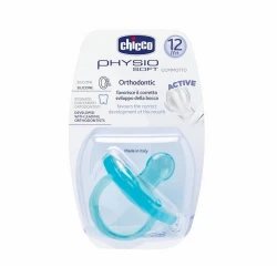 Пустышка Chicco Physio Soft Blue, от 12 месяцев, силикон, голубой
