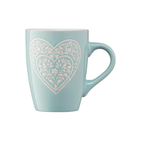 Fincan Ardesto Heart AR3467BL, keramika, mavi, 330 ml Fincan Ardesto Heart AR3467BL, keramika, mavi, 330 ml