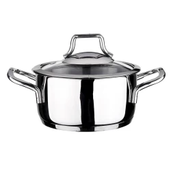 Qazan Leggno Topline, paslanmayan polad, 14 sm/1750 ml, gümüşü