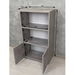 Stellaj 3563_L-M 2StellajMicrowBeton, 62x34,2x112 sm, LDSP, boz Stellaj 3563_L-M 2StellajMicrowBeton, 62x34,2x112 sm, LDSP, boz