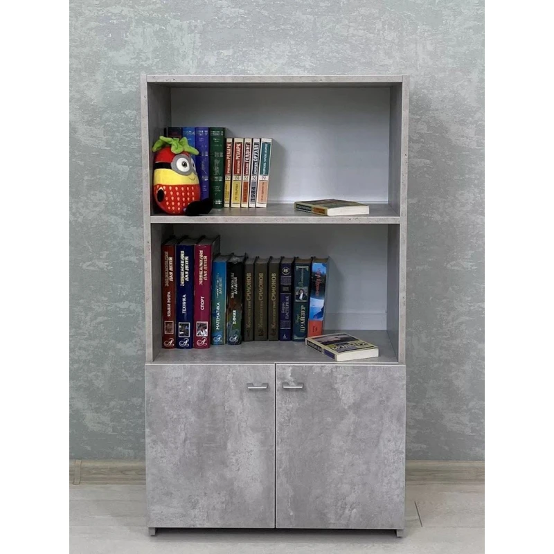 Stellaj 3563_L-M 2StellajMicrowBeton, 62x34.2x112 см, ЛДСП, серый Stellaj 3563_L-M 2StellajMicrowBeton, 62x34.2x112 см, ЛДСП, серый