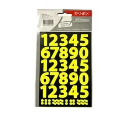 Набор наклеек Tanex STC-557 Fluorescent Yellow, 23 мм, 2 листа