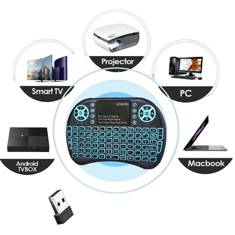 Klaviatura Sidiwen Backlit Mini Keyboard SDW-US-I8 Klaviatura Sidiwen Backlit Mini Keyboard SDW-US-I8