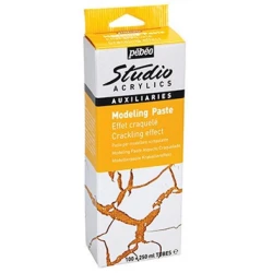 Çatlama effekli Pebeo Studio Acrylics pasta