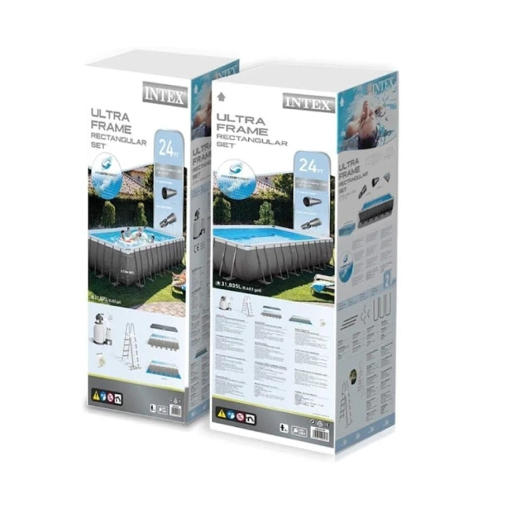 Бассейн каркасный Intex H26225588364NP, 732x366x132 см, 31805 л, черный