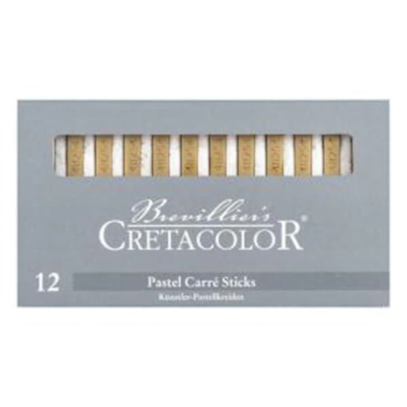 Pastel dəsti Cretacolor Pastel Carre, quru, qızıl, 12 ədəd