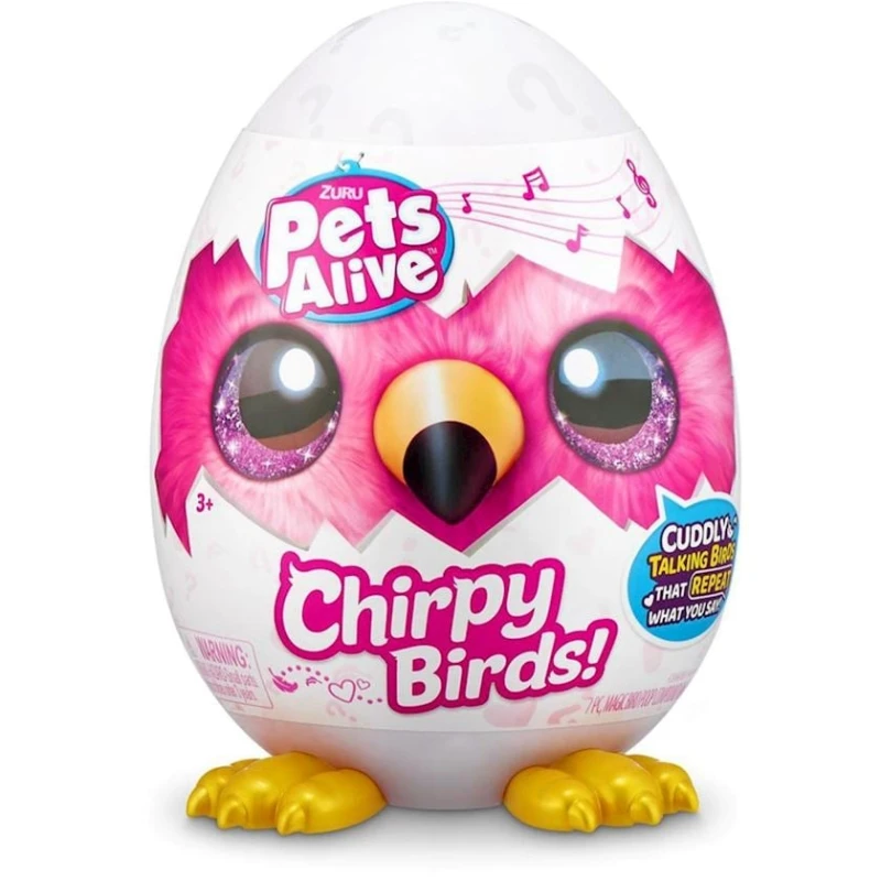 Мягкая интерактивная игрушка Zuru Pets Alive Chirpy Birds Surprise Egg 9537, товар в ассортименте