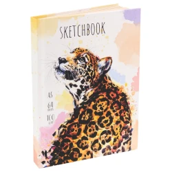 Sketçbuk Miland Soft Touch Leopard, 64 vərəq, format A6