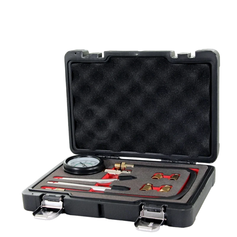 Комплект для проверки компрессии бензина Worldforce 11004 (0-20 бар, М10х1,0,М12х1,25,М14х1,25,М18х1,5)