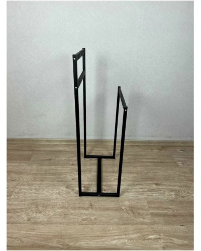 Asma-dayaq 3563_M2LoftVe6SimpBl Qara, dəmir, 99x30x49 sm