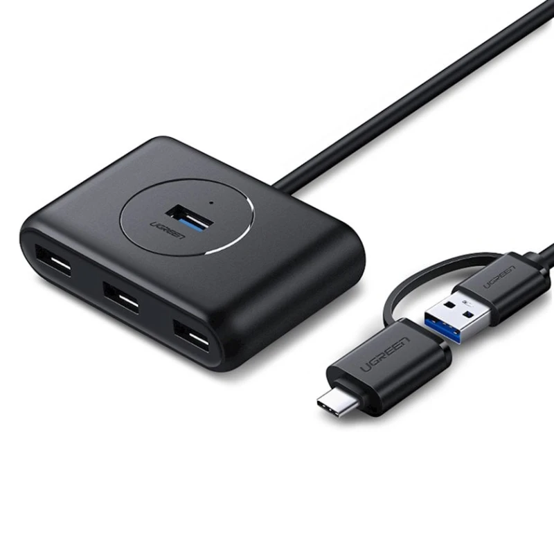 USB хаб Ugreen USB 3.0/USB-C 4-Port (40850) USB хаб Ugreen USB 3.0/USB-C 4-Port (40850)