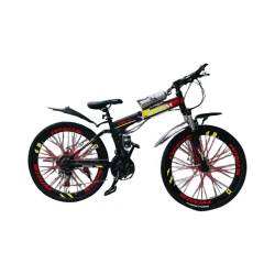 Dağ velosipedi VeloStrim 24 qara/qırmızı