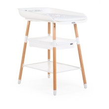 Stol çarpayı / manej üçün Childhome Evolux Natural White, bələmək üçün