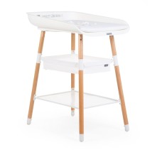 Stol çarpayı / manej üçün Childhome Evolux Natural White, bələmək üçün