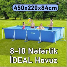 Hovuz Intex 7127TX28273, karkas, həcm 7127 l, mavi, 450x220x84 - 7127TX28273
