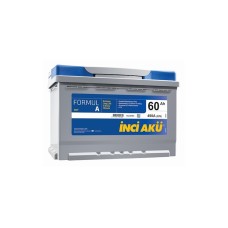 Avtomobil akkumulyatoru İnci Akü, 60Ah, 490A, 12V, L+