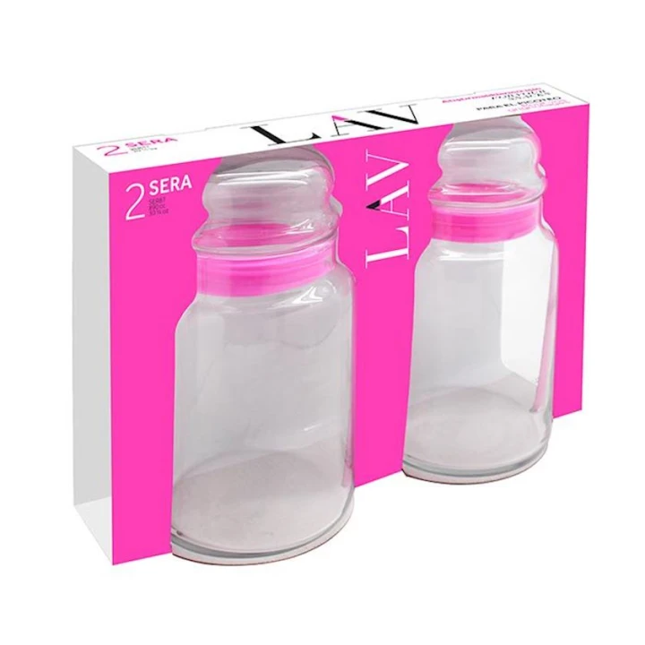 Banka dəsti Lav Sera NH_SER87, 890 ml, şüşə, 2 əd