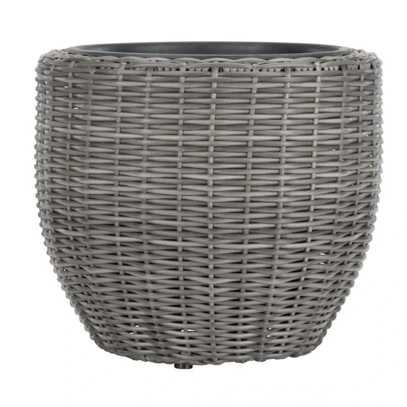 Горшок JYSK SVARTBAK, диаметр 42 см, высота 36 см, серый