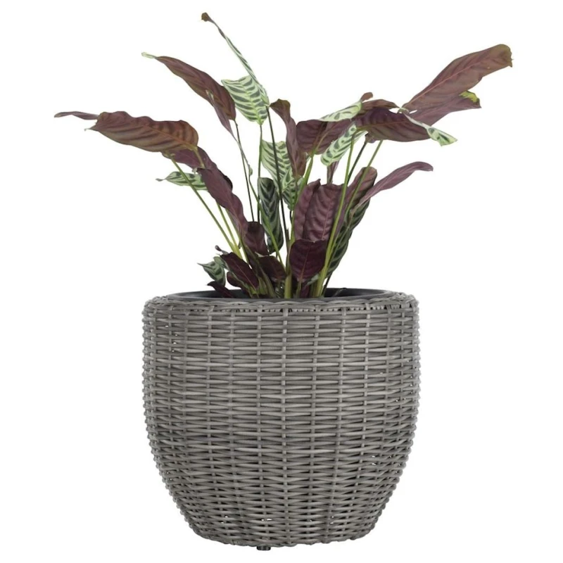 Горшок JYSK SVARTBAK, диаметр 42 см, высота 36 см, серый