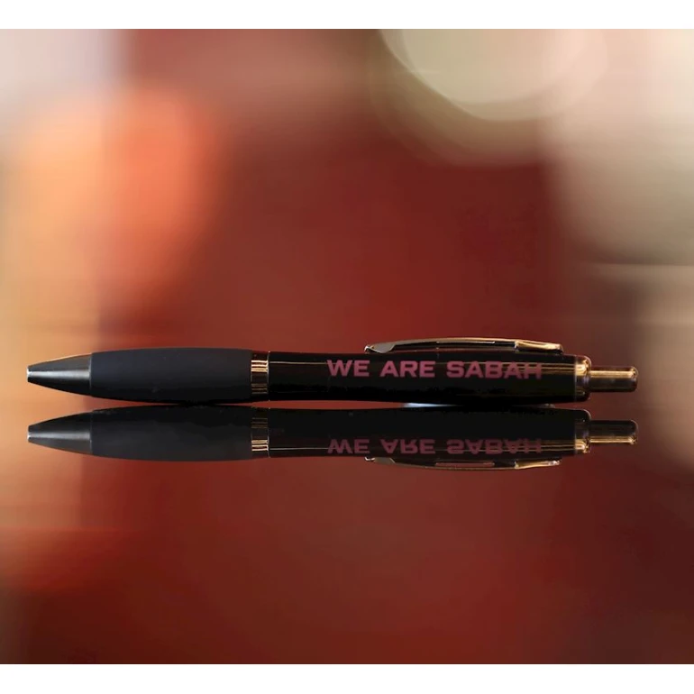 Diyircəkli qələm SAB0000021 Sabah FK azarkeşləri üçün, qara
