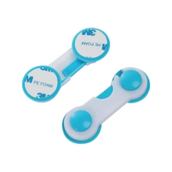 Замок универсальный, 9x3 см, пластик, синий