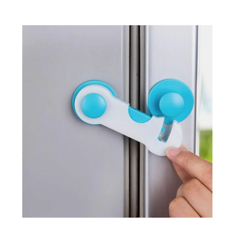 Замок универсальный, 9x3 см, пластик, синий