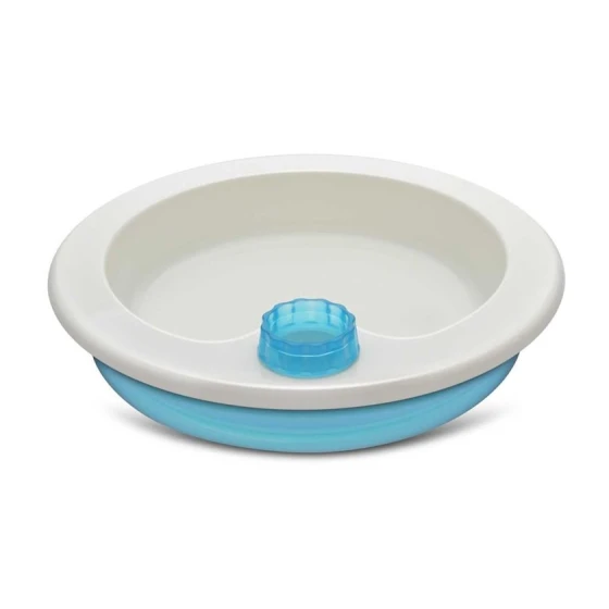 Термоустойчивая тарелка Reer 74168, 21 см, белый/голубой