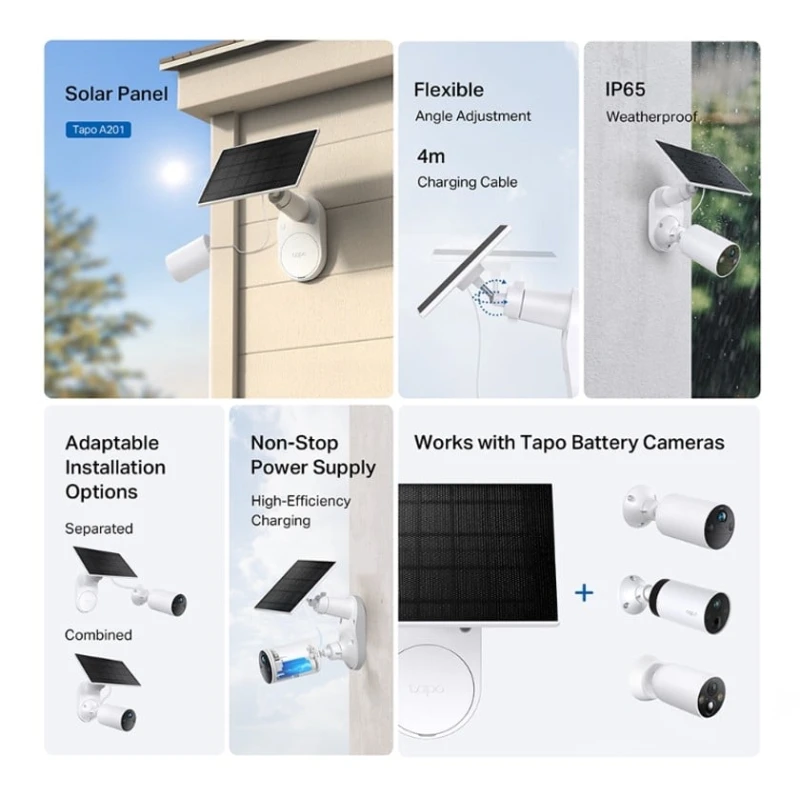 Günəş paneli Tapo A201, ağ