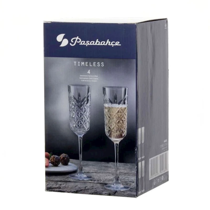 Набор бокалов Pasabahce Timeless 440356, 175 мл, прозрачный, 4 шт Набор бокалов Pasabahce Timeless 440356, 175 мл, прозрачный, 4 шт