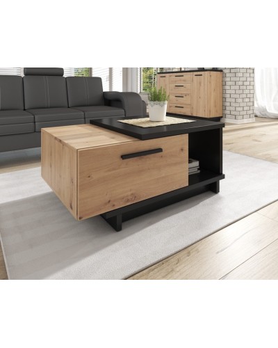 Jurnallıq masa Ev Plus ev_12116043, LDSP, qəhvəyi, qara, 90x60x40 sm