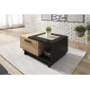 Журнальный стол Ev Plus ev_12116043, ЛДСП, коричневый, черный, 90x60x40 см