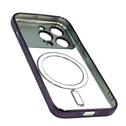 Чехол Auto Focus Magsafe для Apple iPhone 15 Pro Purple