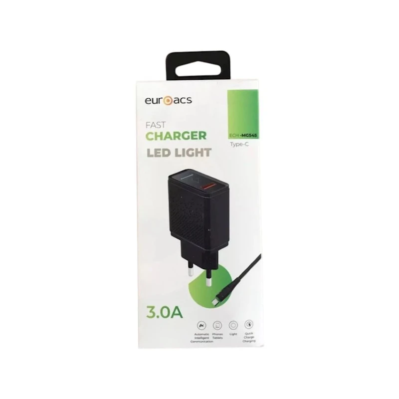 Сетевое зарядное устройство Euroacs ECH-MG545 C, Черный Сетевое зарядное устройство Euroacs ECH-MG545 C, Черный