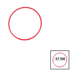 Гимнастический обруч Hula Hoop, 57 см, красный