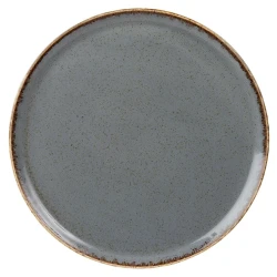 Тарелка для пиццы Porland Seasons, круглая, фарфор, серая, 32 см