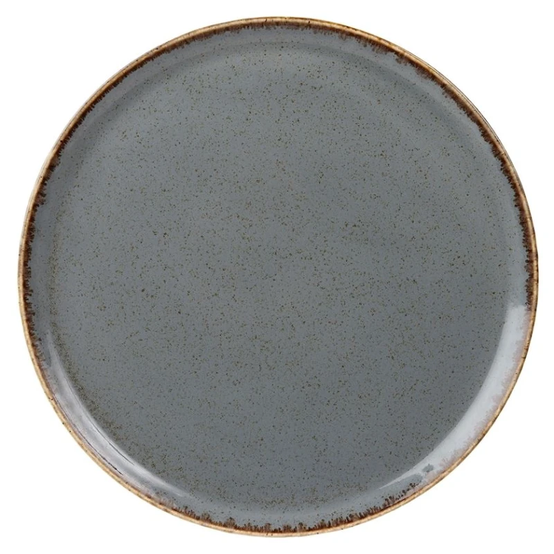 Pizza üçün boşqab Porland Seasons, dairəvi, farfor, boz, 32 sm