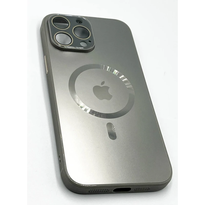 Çexol Apple iPhone 13 Pro Max üçün with MagSafe Silver Grey