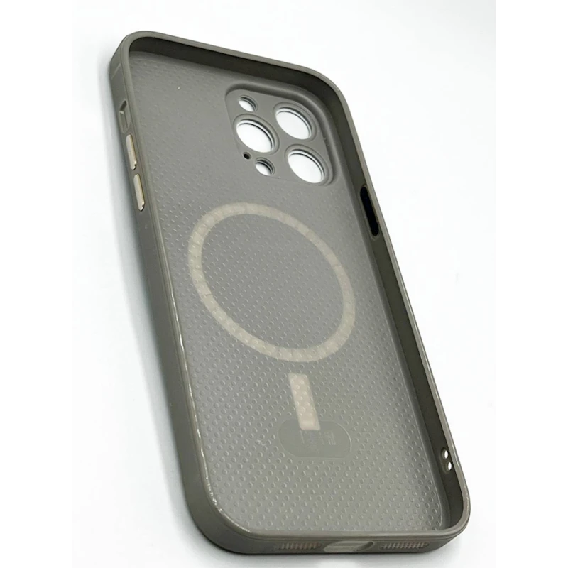 Çexol Apple iPhone 13 Pro Max üçün with MagSafe Silver Grey