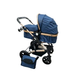 Детская коляска Luna 562FXD, синяя