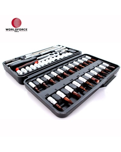Avtomobil üçün əl aləti dəsti WorldForce 11502, 46 parça 1/4''