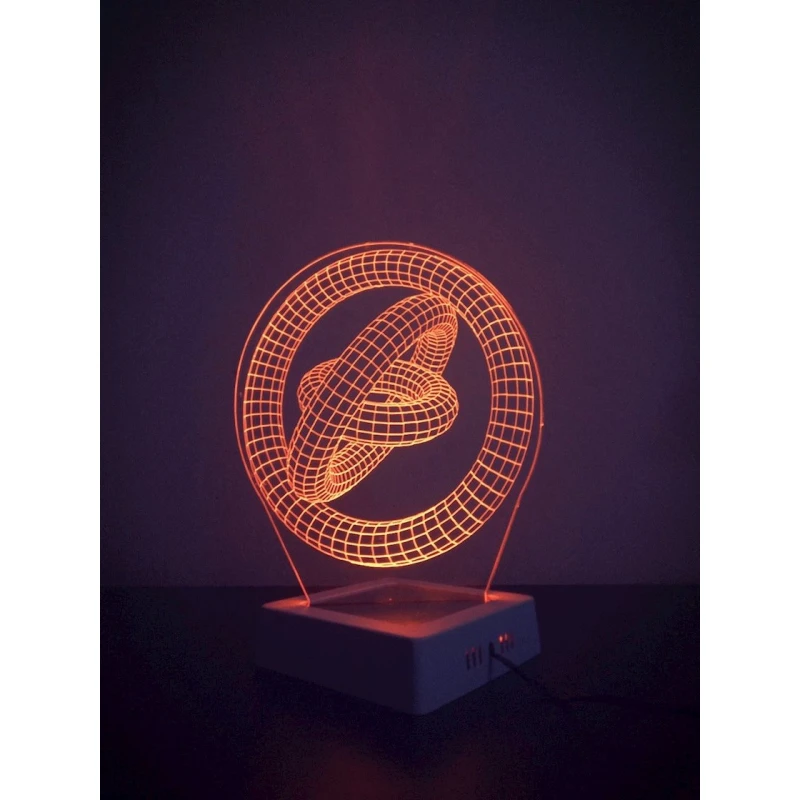 3D лампа 3d lights Арт, оранжевый, 19х32 см 3D лампа 3d lights Арт, оранжевый, 19х32 см