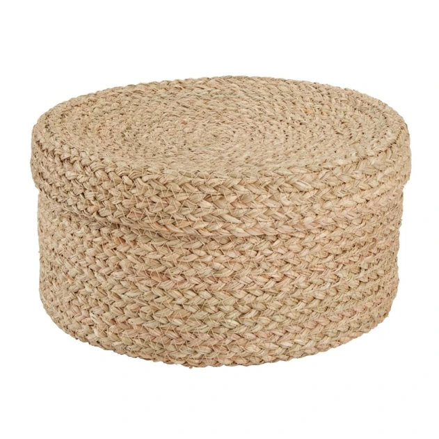 Корзина плетеная JYSK Fritlev, водоросли, бежевый, 29х15 см