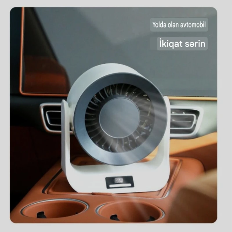 Stolüstü və ya diyardan asıla bilən, USB batareya, daşına bilən soyuducu fan/mini ventilyator