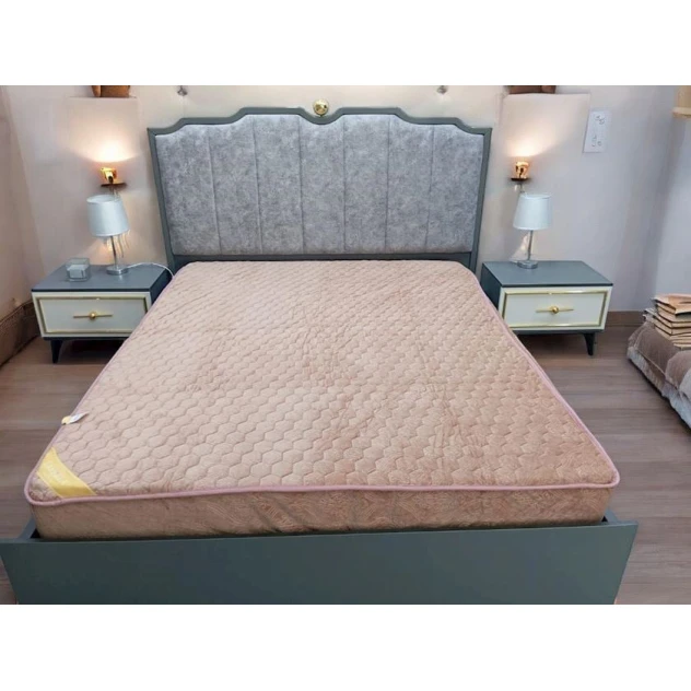 Наматрасник защитный Luxe Cotton Lu-xe-000689, 160x200 см, двуспальный, велюр, бежевый Наматрасник защитный Luxe Cotton Lu-xe-000689, 160x200 см, двуспальный, велюр, бежевый