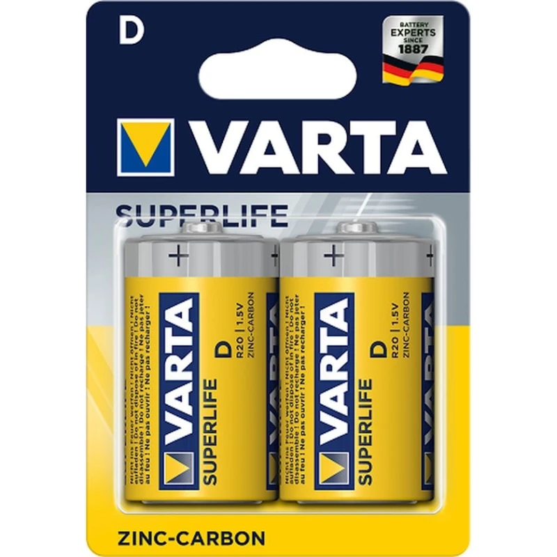 Батарейка Varta Superlife D BLI, 2 шт Батарейка Varta Superlife D BLI, 2 шт