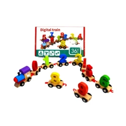 Taxta oyuncaq qatar T2255881902-6, rəngbərəng, 3+ yaş