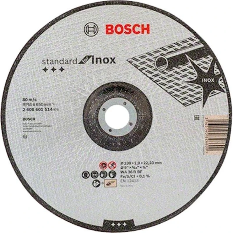Отрезной круг Bosch Inox 230x22.23 мм