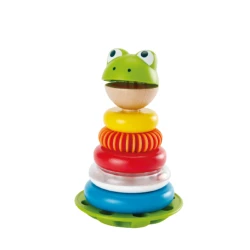 Пирамидка Hape Mr. Frog Stacking Rings, 7 шт, разноцветный Пирамидка Hape Mr. Frog Stacking Rings, 7 шт, разноцветный